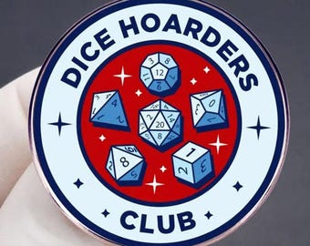 Dice Hoarders Club - Pin Badge