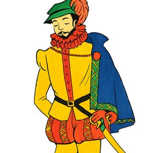 Vintage 1500s Style Pattern – Tudor Costume - Doublet and Hose,  Sir Walter Raleigh Costume