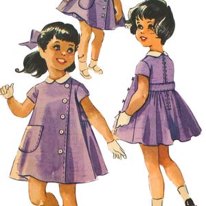 PDF - Patron de couture robe et bloomer petite fille des années 50 : poitrine 23 po. (58 cm) - Télécharger