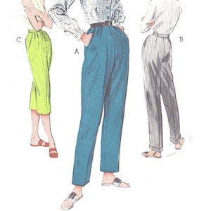 1950s style cigarette pants, true vintage fit. Made to order. Lots of  colours!!