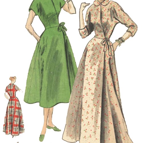 Vintage 1950's Sewing Pattern Vogue House Coat Robe | Etsy