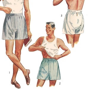 1950s mens underwear Etsy Italia