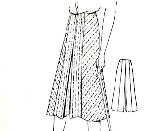 PDF - 1940s Vintage Sewing Pattern, Trouser Skirt - Waist 31" (79cm) - Download