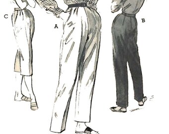 50s Pants Pattern | Etsy