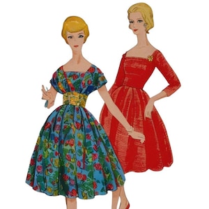PDF - Vintage 1960&#39;s Sewing Pattern: Cocktail Dress - Bust 34&quot; (86cm) - Download