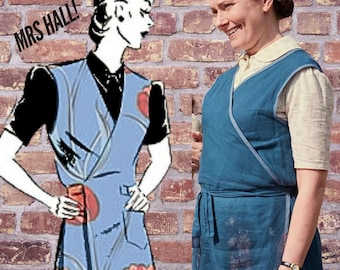 PDF -  1930s Sewing Pattern, Mrs Hall, Easy to Sew, Overalls, Apron, Pinafore, Mrs Mop - Bust: 40&quot; (102cm)- Instantly Print at Home