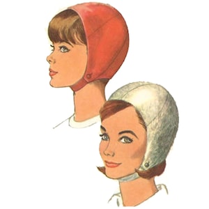 PDF - 1960's Sewing Pattern: Mod Ladies Hat, Helmet, Millinery - One Size - Instantly Print at Home