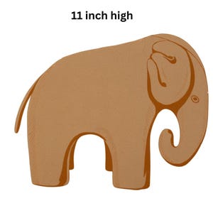 Vintage 1940&#39;s Sewing Pattern: Elephant Toy - Size 11&quot; (28cm)
