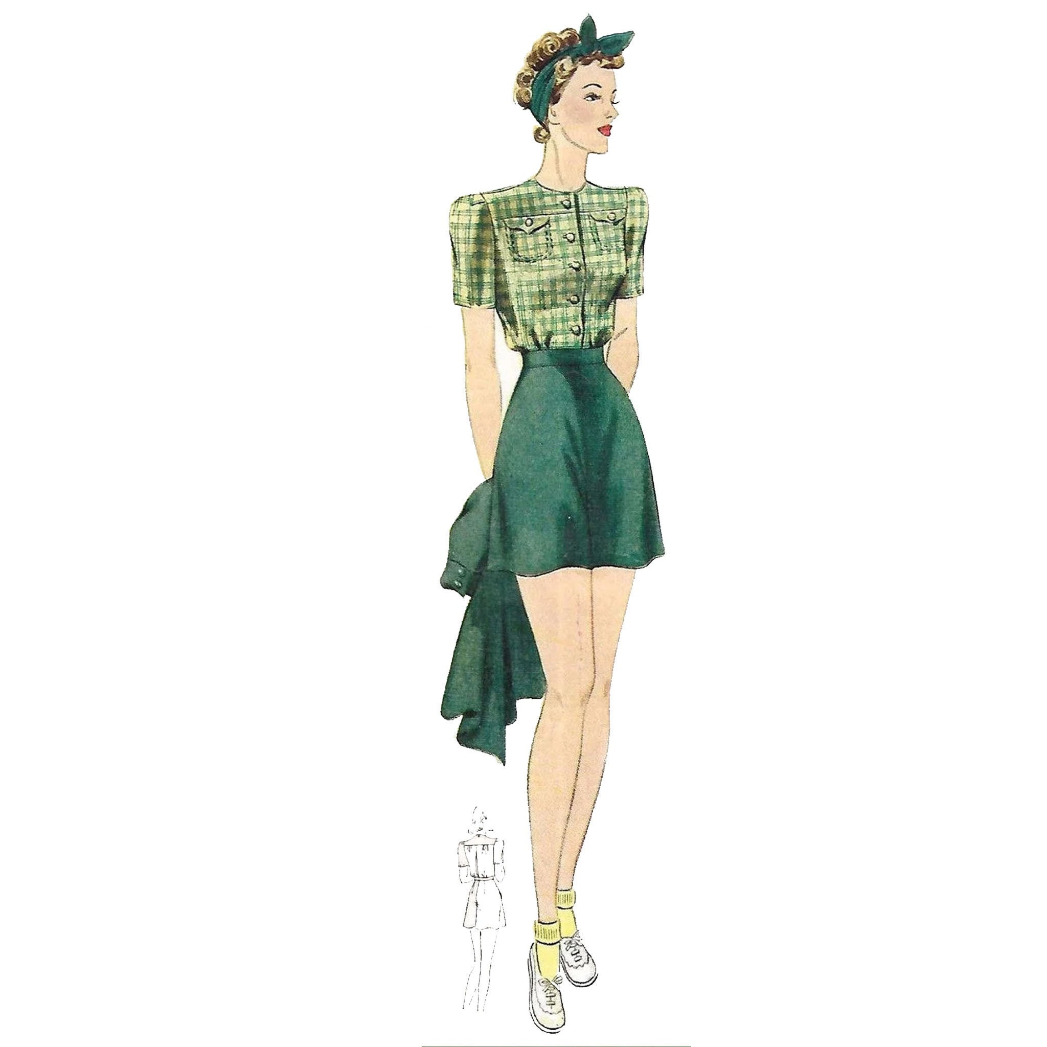 Vintage 1950/'s Sewing Pattern: Men/'s Boxer Shorts Waist 30 PDF - Instantly Print at Home 76.2 cm