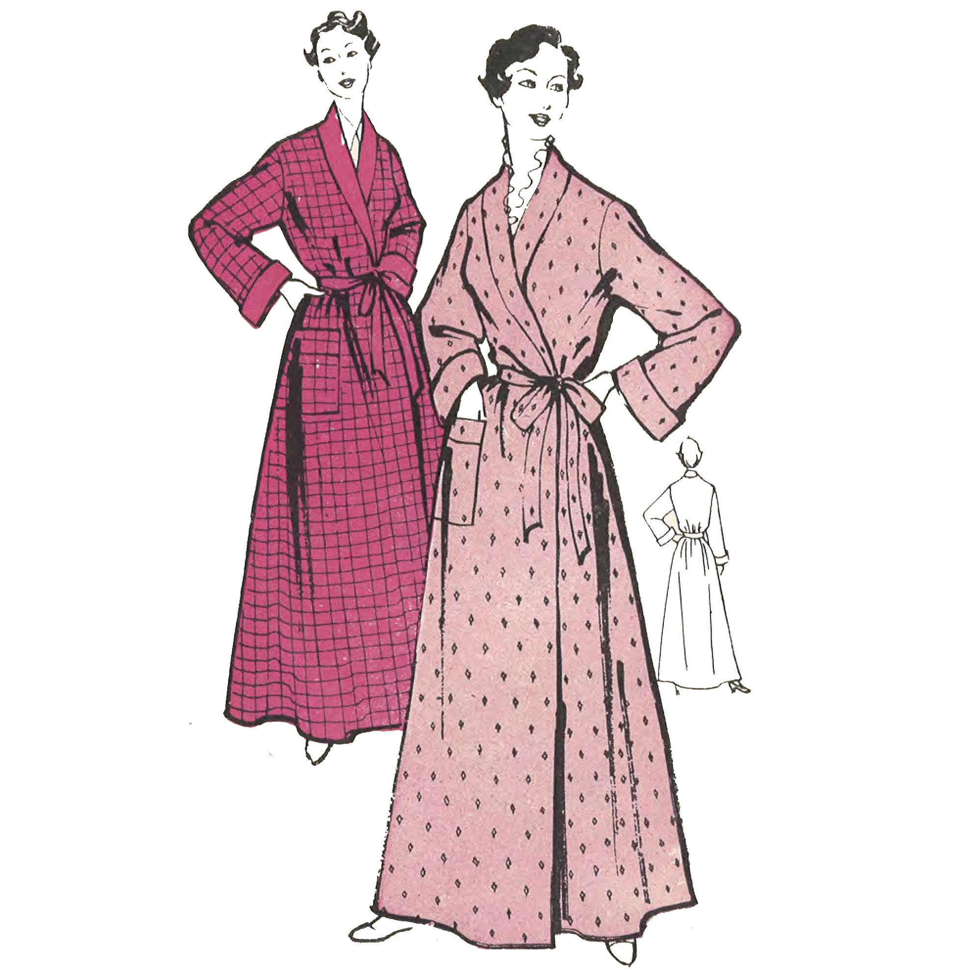 1950 dressing gown