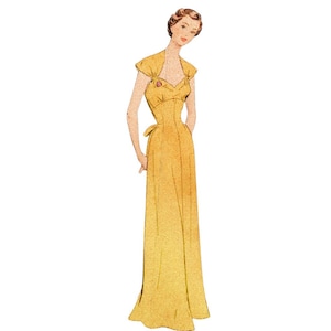 PDF - Patrón de costura vintage de los años 50, camisón, vestido de noche y conjunto de lencería 'Pattie' - Busto 36” (91 cm) -Descargar