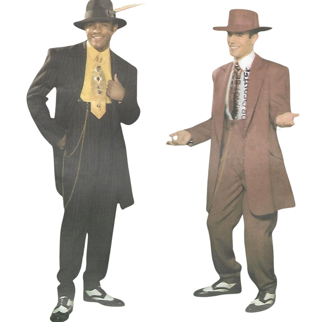 50’S★紳士★ソルト＆ペッパー★ビンテージ★ジェントルマン★置物★スーツハット 1940 年代のヴィンテージ パターン - メンズ ズート スーツ - 38