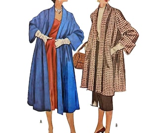 Vintage 1950s Pattern – 'Attention' Coat in Two lengths - Bust 36” (91.4cm)