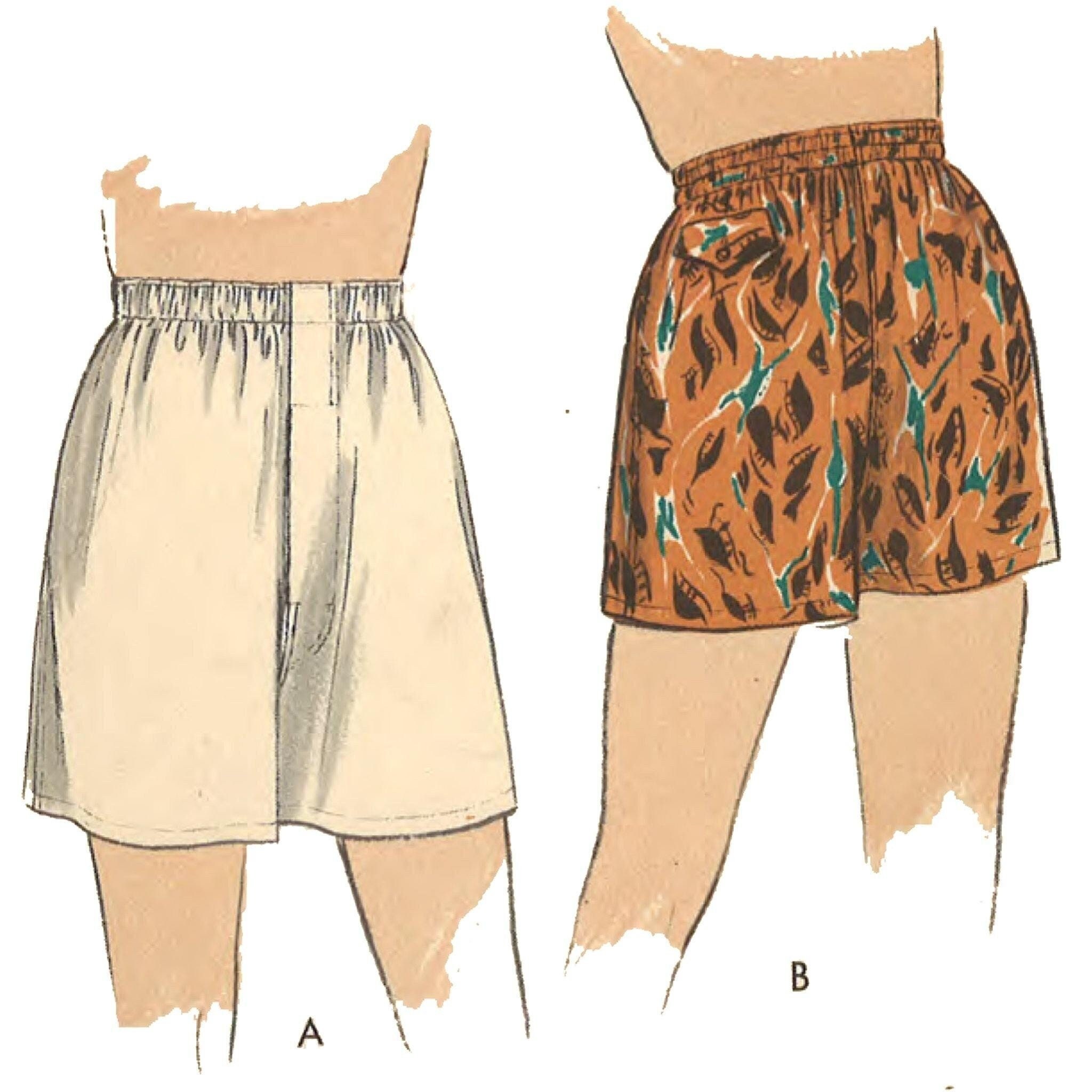 Anos 50 calzoncillos Etsy Espana