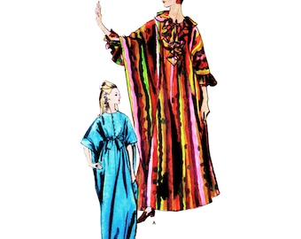 1960s Sewing Pattern, Easy to Make Robe – Bust: 30-44" (76-111.8 cm)