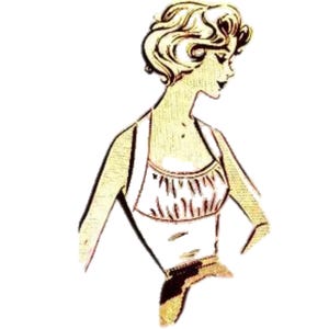 当店だけの限定モデル Vintage Sewing Top Crop Bustier Styles 4 50s 1950s Pattern トップス