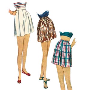 PDF - 1940's Vintage Reproduction Sewing Pattern Shorts - Waist 25" (63.5cm) - Instantly Print at Home