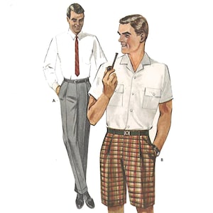 Vintage 1950/'s Sewing Pattern: Men/'s Boxer Shorts Waist 30 PDF - Instantly Print at Home 76.2 cm
