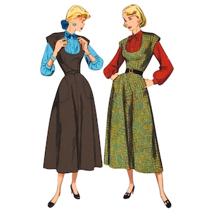 Vintage 1940s Pattern – Pinafore Dress - Bust: 30” (76.2cm)