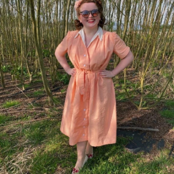 Vintage 1940's shop dressing gown