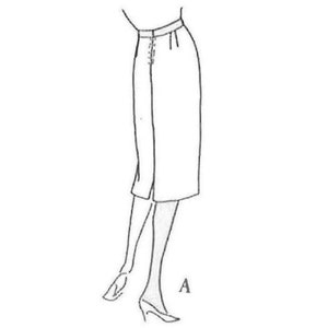 PDF 1950's Sewing Pattern Easy To Sew Pencil Skirt Waist 30 76cm Instantly Print at Home image 3