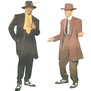 1940s Pattern - Men's Zoot Suits, 38”-44”(96.5cm-111.8cm)