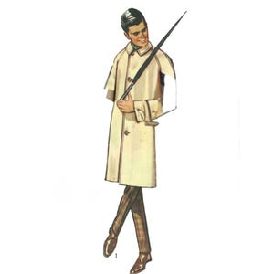 1960's Sewing Pattern Men's Mod Coat Overcoat - Various Sizes Available image 3