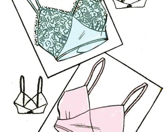 PDF - 1940's Bra Pattern: Women's Brassiere, Bust 34" (86.4cm) -Instantly Print at Home