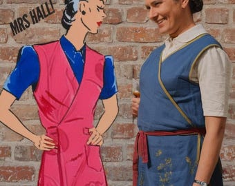 PDF -  1930s Sewing Pattern, Mrs Hall, Easy to Sew, Overalls, Apron, Pinafore, Mrs Mop - Bust: 40&quot; (102cm)- Instantly Print at Home