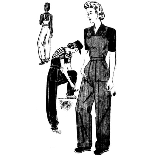 Vintage 1940's Sewing Pattern: Shirt & Slacks Bust 34/ - Etsy