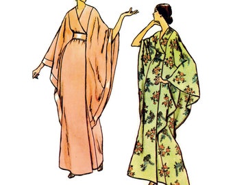 PDF - Vintage 1970s Sewing Patter, Caftan, Mui Mui - Bust: 38” (97cm) - Download