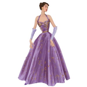 Vintage 1950&#39;s Sewing Pattern Elegant Evening Dress Halter Neck - 32”/81cm