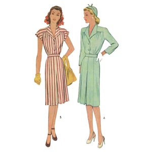 pleated yoke dress pattern Dress With Yoke And Front Box Pleat