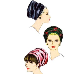 PDF - ヴォーグターバンハットの縫製パターン：1960年代のシックなスタイル - ダウンロード