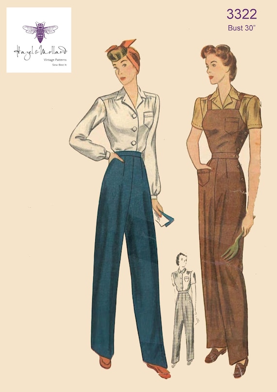 vintage land girl dungarees