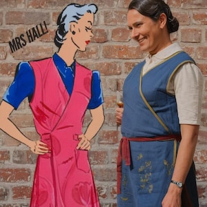 1930s 'Mrs Hall' Overalls, Apron & Pinafore Sewing Pattern: Easy Beginner Project, Bust 40"(102cm)