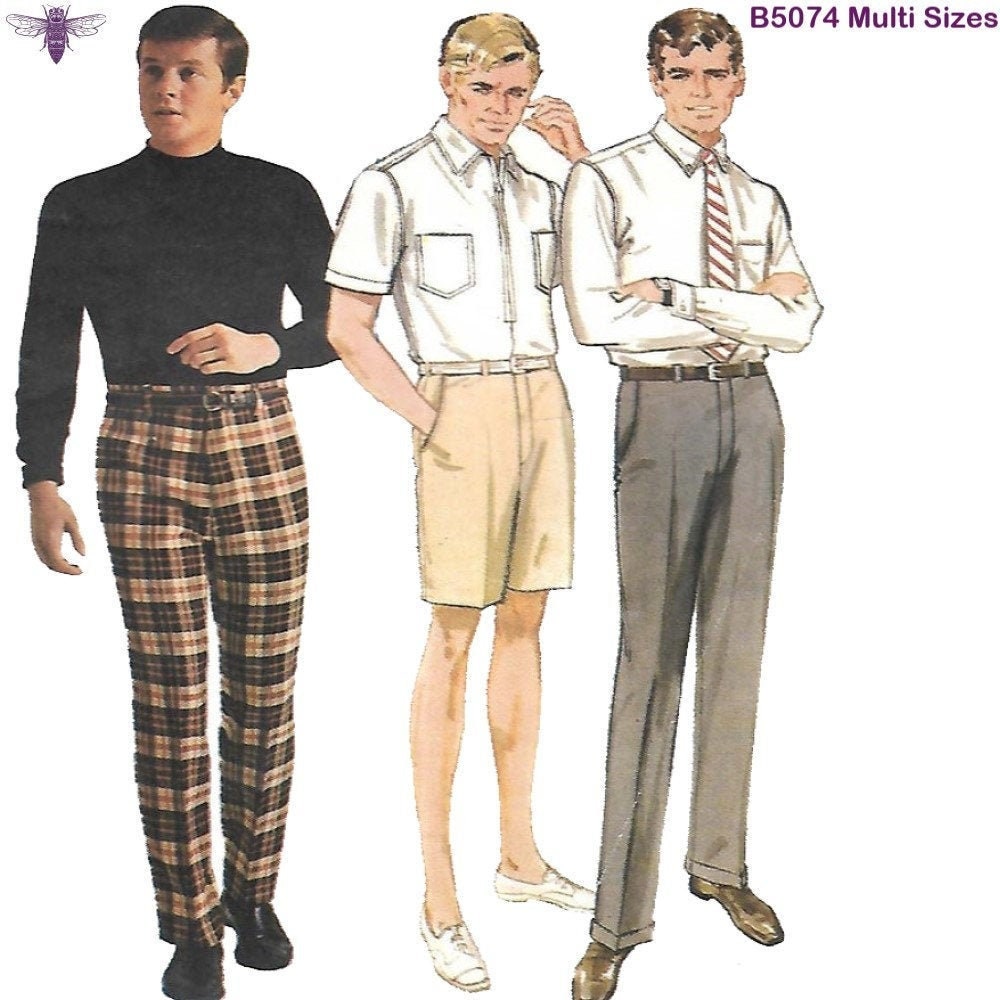 1960's Pattern Men's Slacks Pants Trousers & | Etsy