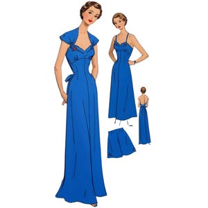 Vintage 1950s Sewing Pattern, &#39;Pattie&#39; Nightgown, Night Dress & Lingerie Set - Bust 36” (91cm)