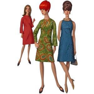 Vintage 1960s Pattern – One-piece A- Line Dress - Bust: 36” (91.4cm)