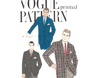 PDF – Schnittmuster für eine Herrenjacke im Stil der 1960er Jahre: Vintage-Blazer, Brustumfang 102 cm (40 Zoll) – Download