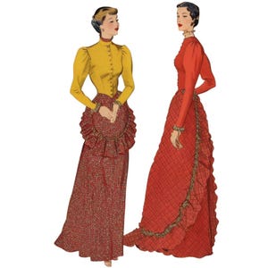 Vintage 1950s Sewing Pattern, Blouse, Weskit & Skirt - Bust: 32” (81.3cm)