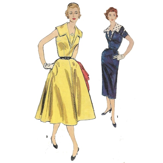 Patrón Vestido Vintage Años 50