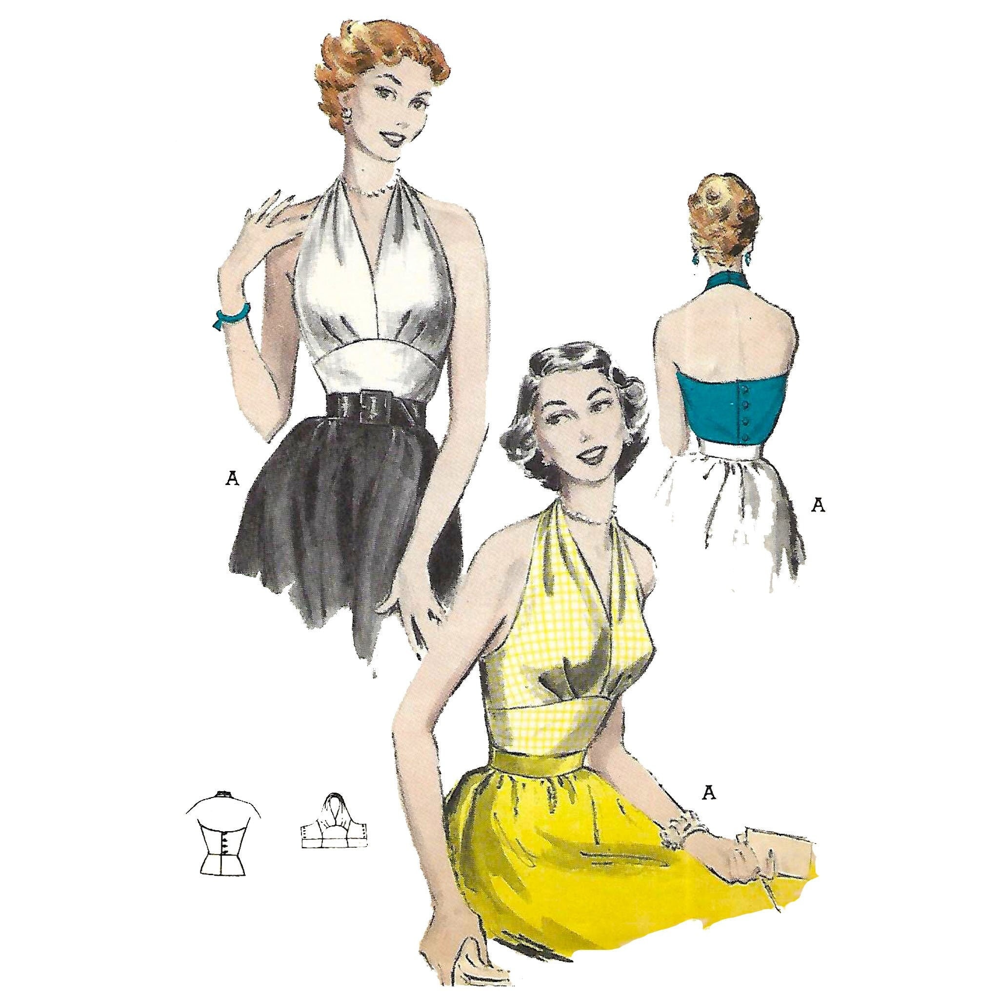 50s Halter Pattern - Etsy