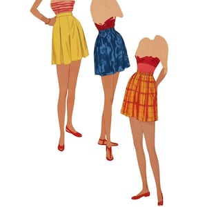 Vintage 1940's Vintage Reproduction Sewing Pattern: Shorts - Waist 25" (63.5cm)