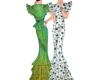 Vintage Sewing Pattern 1930s Evening Dress 3 Styles / Reproduction / Dinner  Gown / English & French / PICK YOUR SIZE Bust 32 34 36 38 40 42 - Etsy