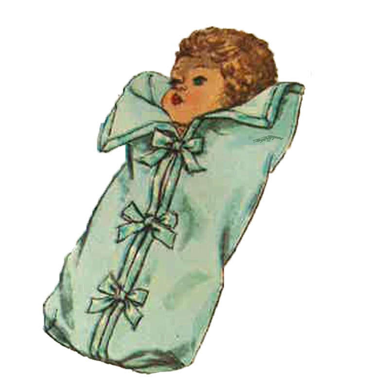 Vintage 1950's Sewing Pattern: Doll's Clothes, Betsy Wetsy & Tiny Tears Height 11.5 / 29.2cm image 3