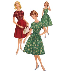 PDF - Vintage 1960s Pattern – Summer or Party Dress, Jacket, Blouse & Skirt - BUST 38” (96.5cm) - Instantly Print at Home