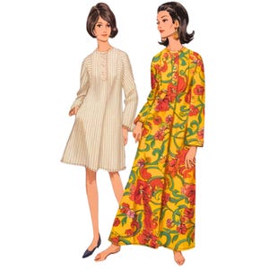 Vintage 1960s Sewing Pattern – Caftan Dress - Bust 31” (81.3cm)