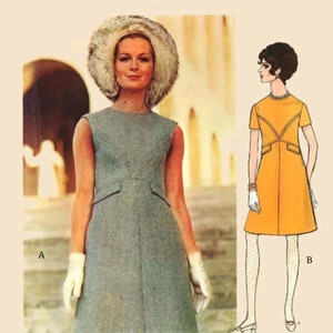 Vintage 1960's Sewing Pattern: Valentino Vogue A-line One
