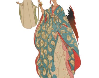 Vintage 1970's Kaftan Caftan Vintage Sewing Pattern: Bust - 34"- 36" (86cm-92cm)